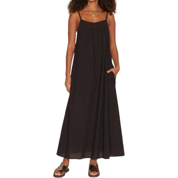 XIRENA Dresses & Skirts - XIRENA Tenley Maxi Babydoll dress in black Medium New with Tags $275